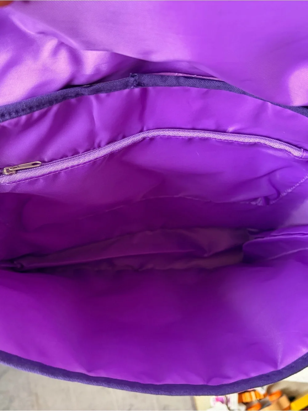 Personalized Purple Cupcake Kids Backpack with Pink Accents